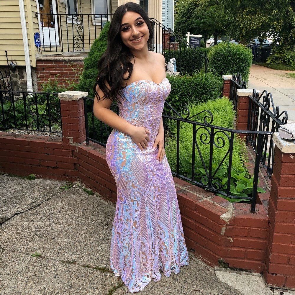Macy's Iridescent prom dress
